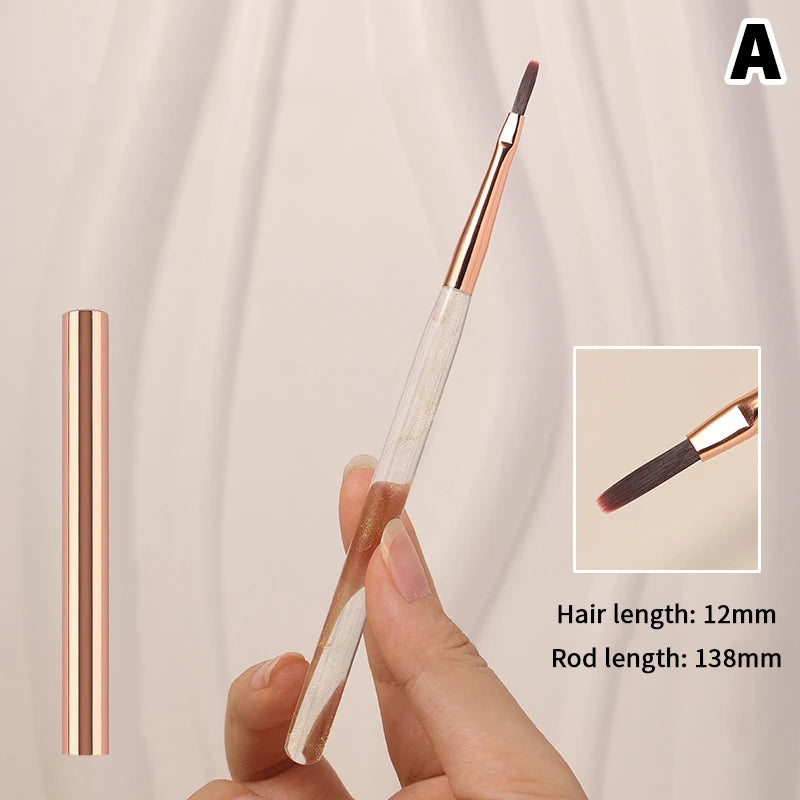 1 French Plaid Nail Art Brushes Line Grid Pattern Drawing Pen DIY UV Qme A