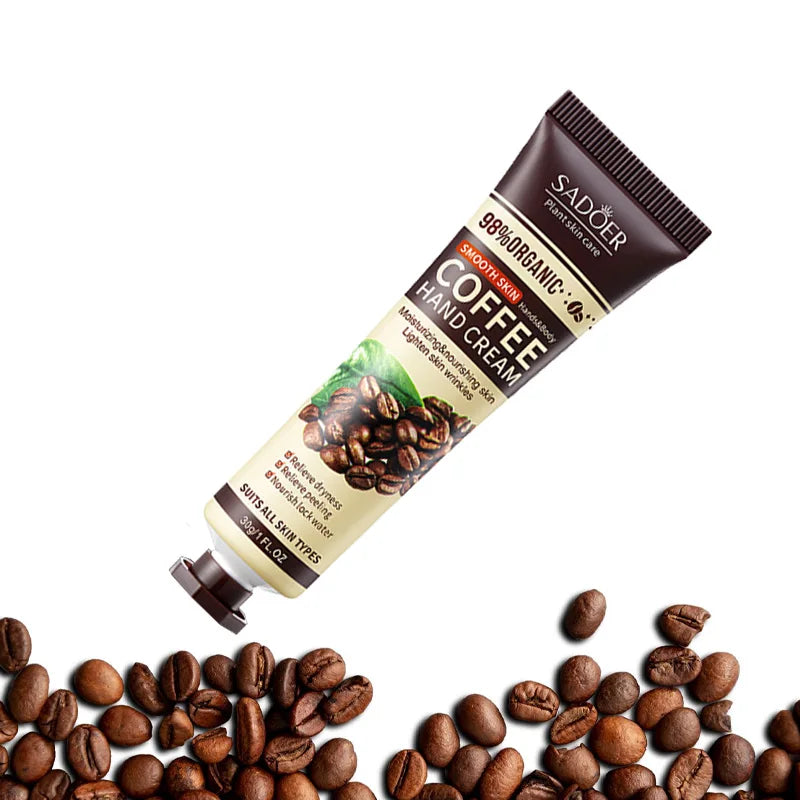 Coffee Moisturizing Hand Cream Skin Dry Autumn Winter Seasons Qme