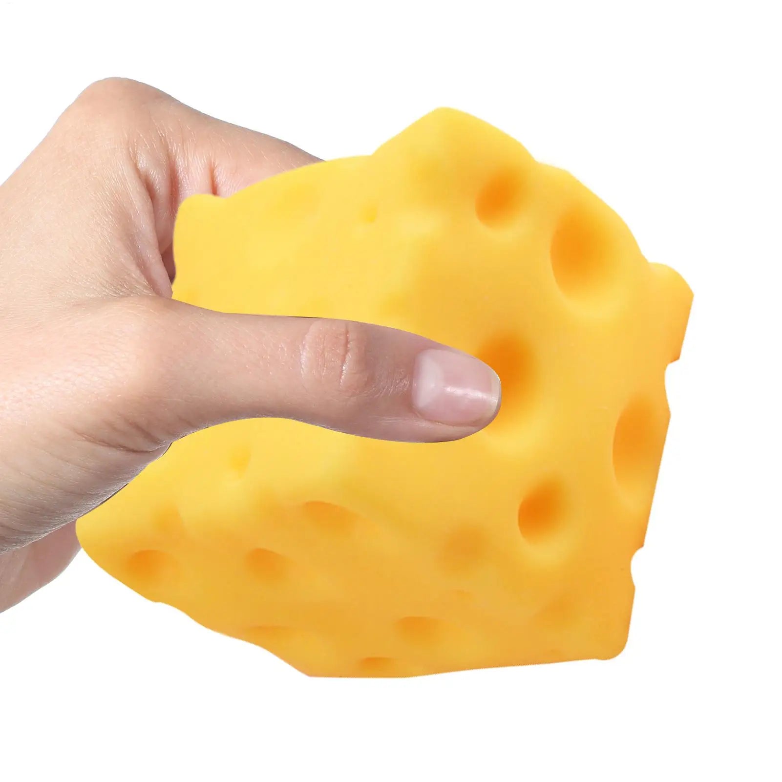 1pcs Cheese Stress Toy Cheese Shape Sensory Squeezing Fidget Antistress Toy For Kids Adults School Students Office Workers Home Qme