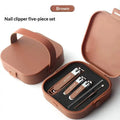 5 Lightweight Anti Splash Nail Clipper Handheld Scissors Storage Case Qme A1