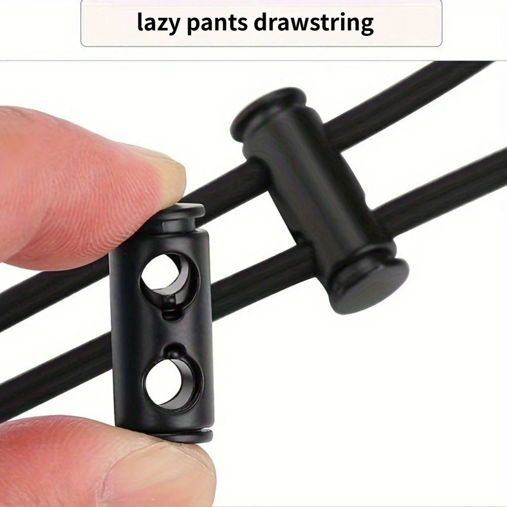 2M Elastic Shoelaces Drawstring High Elastic Rope with Threader DIY for Sports Pants Waistband Replacement Qme