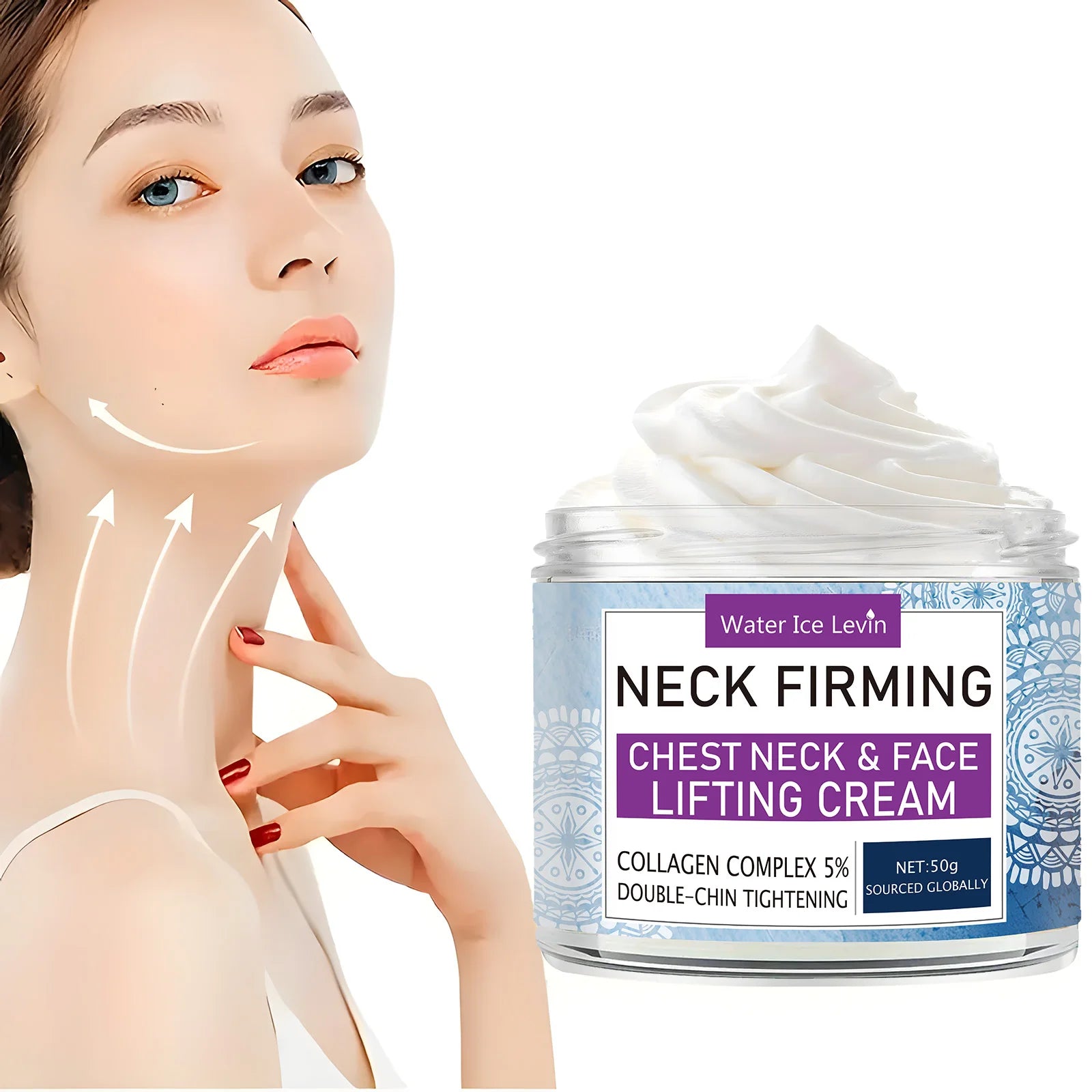 Neck Cream Eliminate Neck Wrinkle Lines Lifting Whitening Tighten Double Chin Anti-age Rejuvenation Skin Care Product Qme Default Title