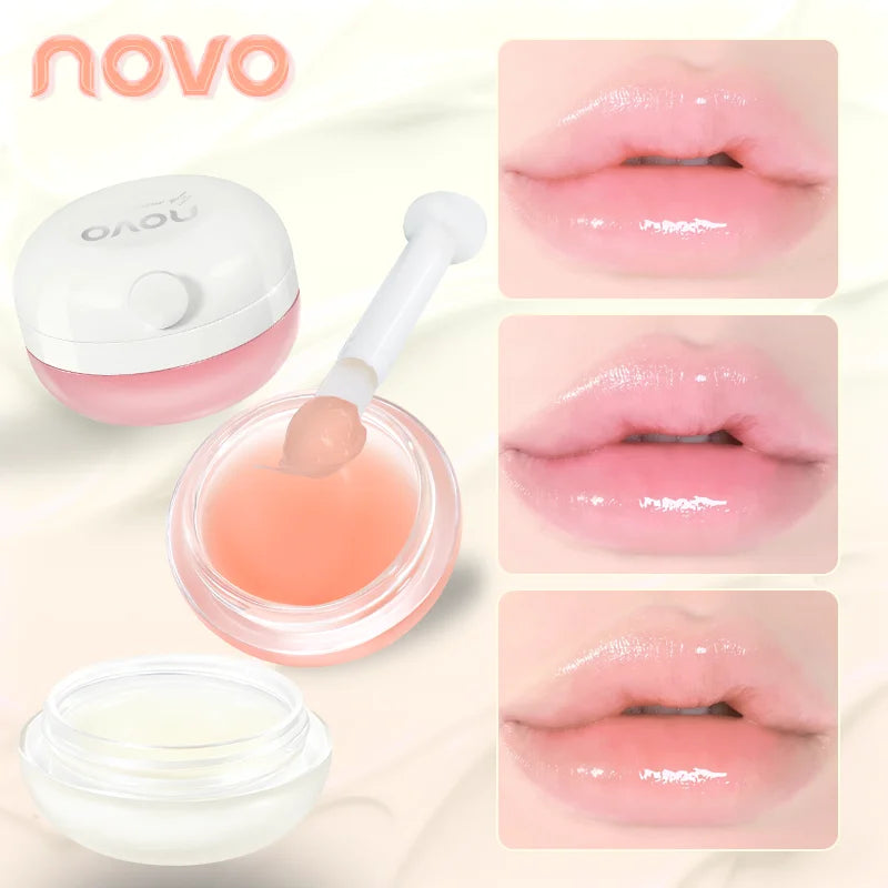 Hydrating Fruit Jelly Lip Balm & Lip Mask, With Vitamin E & Shea Butter, Nourishes & Moisturizes For Dry And Chapped Lips Qme