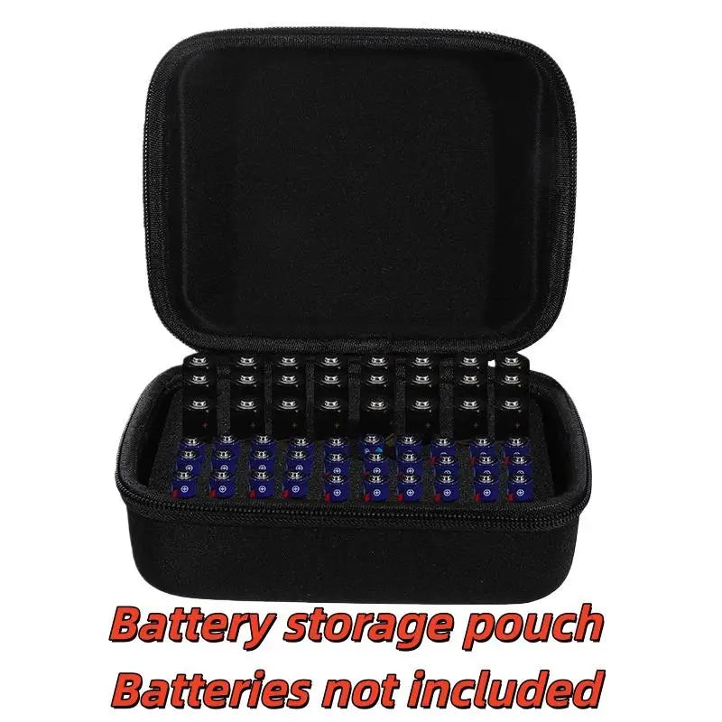 Handheld Portable Bag Hard Battery Organizer Storage Box Carrying Qme Default Title