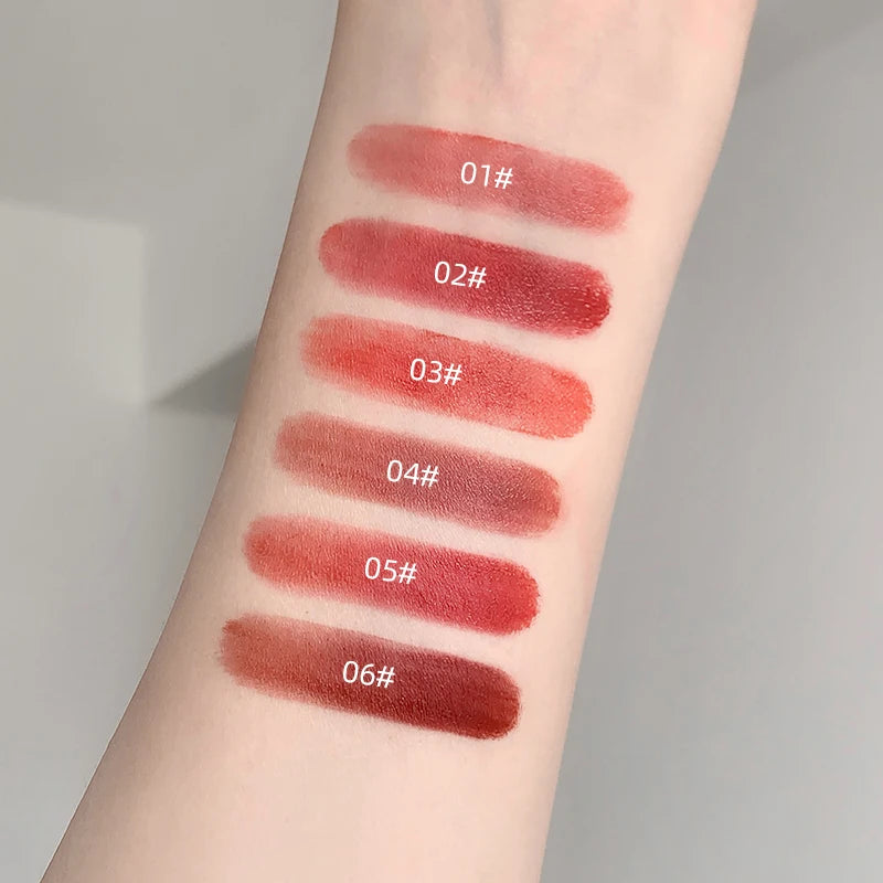 Gege Bear Cute Bow Lip Glaze Matte Velvet Clay Long-lasting Qme