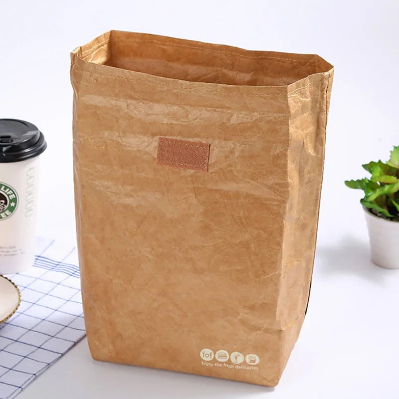 Foldable Reusable Leakproof Food Container Large Capacity Lunch Bag Qme