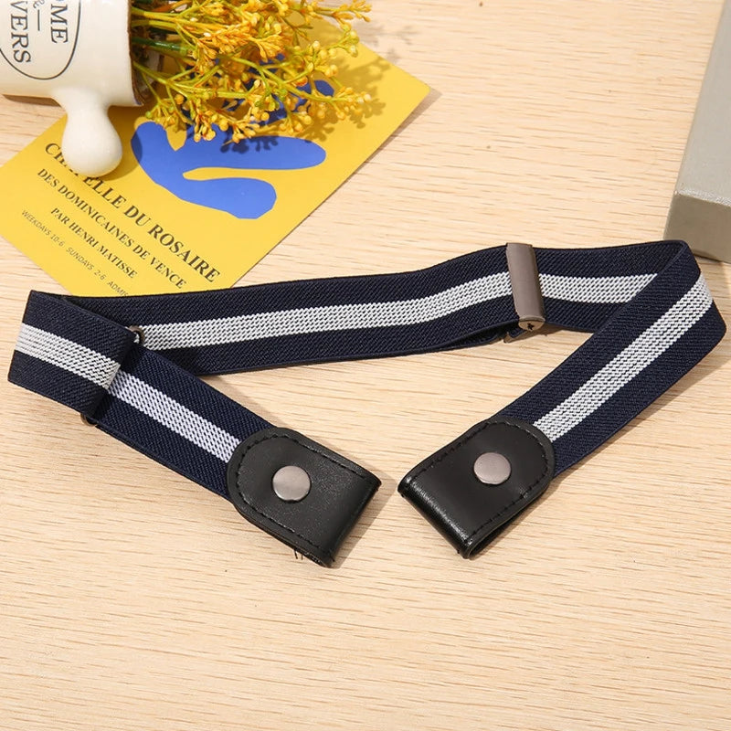 Buckle-free Belt Jean Pants Dresses Fashion No Buckle Stretch Elastic Qme MULTI 60-95cm China Mainland