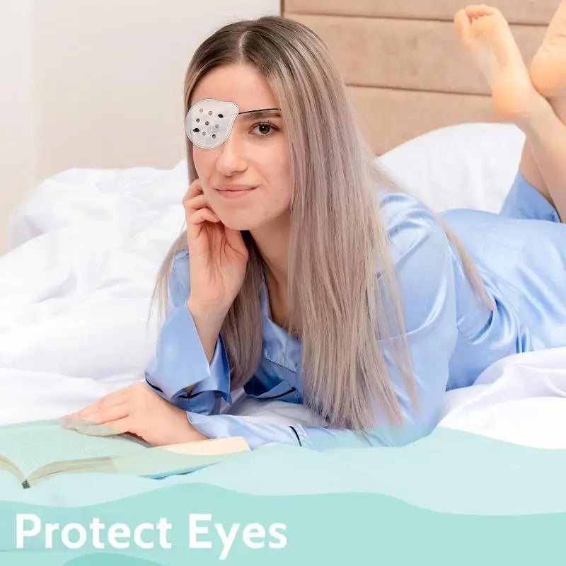 Adjustable Transparent Multihole Eye Mask Breathable Single-eye Qme