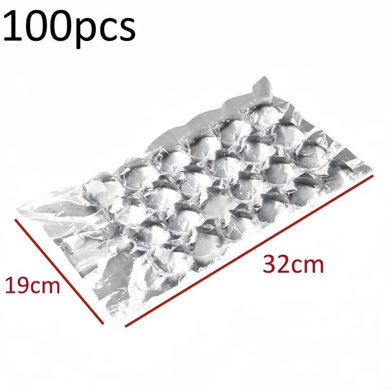 Disposable Ice Pack Grid Disposable Popsicle Mold Bag Self-sealing Ice Tray Bag Ice Cube Bag Box Edible Frozen Ice Cube Qme 100PCS 1