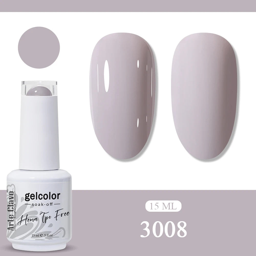 Arte Clavo Neon Rainbow Colors Gel Nail Polish Semi Permanent Art UV