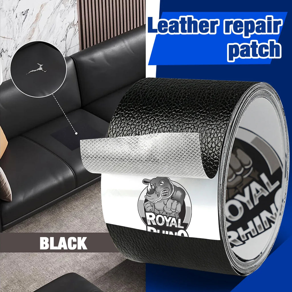 Self-Adhesive Leather Repair Patch Tape DIY Sofa Moto Car Seat Bag Home Repair - Universal Fix for Scratches Tears Holes Qme