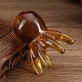 Spa Home Travel Use Ergonomic Octopus Head Resin Gua Sha Massager Qme Coffee