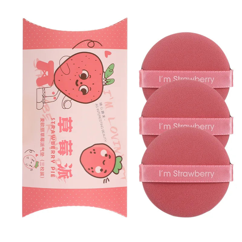 3/7Pcs Makeup Cosmetic Puff Makeup Sponge Soft Foundation Powder Sponge Puff Beauty Tools for Women Make Up Accessories Qme Pink 3PCS Round