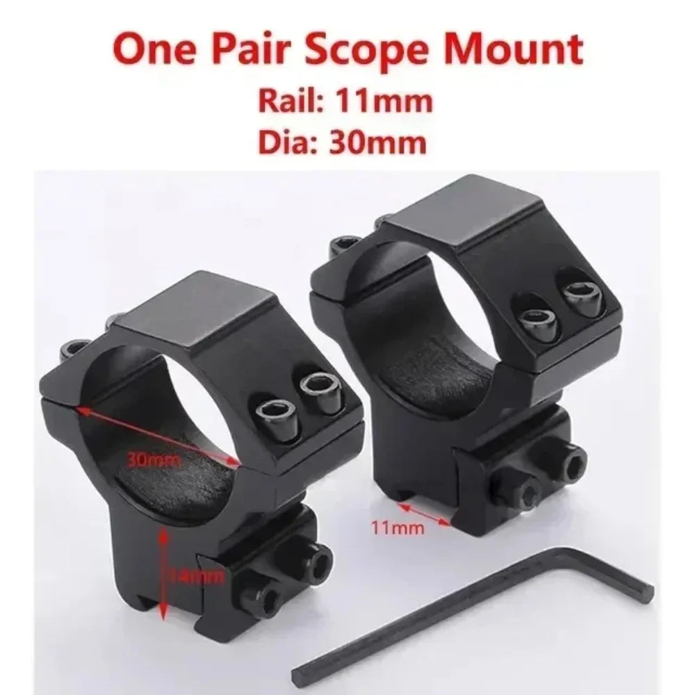 25 4 Rifle Scope Mounting Ring Flashlight Dovetail Picatinny Rail Qme 30mm Short A
