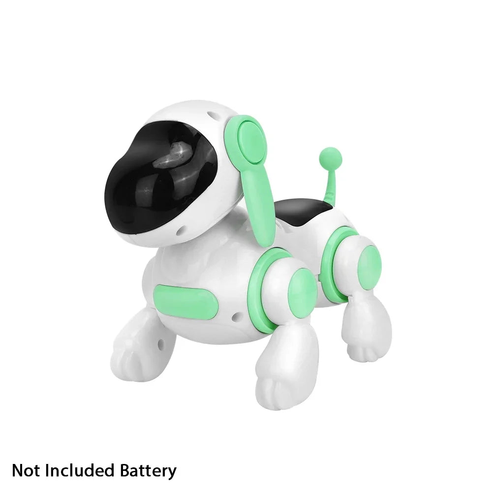 Robot Electronic Dog Robot Dog Stunt Walking Dancing Toy Intelligent Touch Remote Control Electric Pet for Children's Toys Qme light green