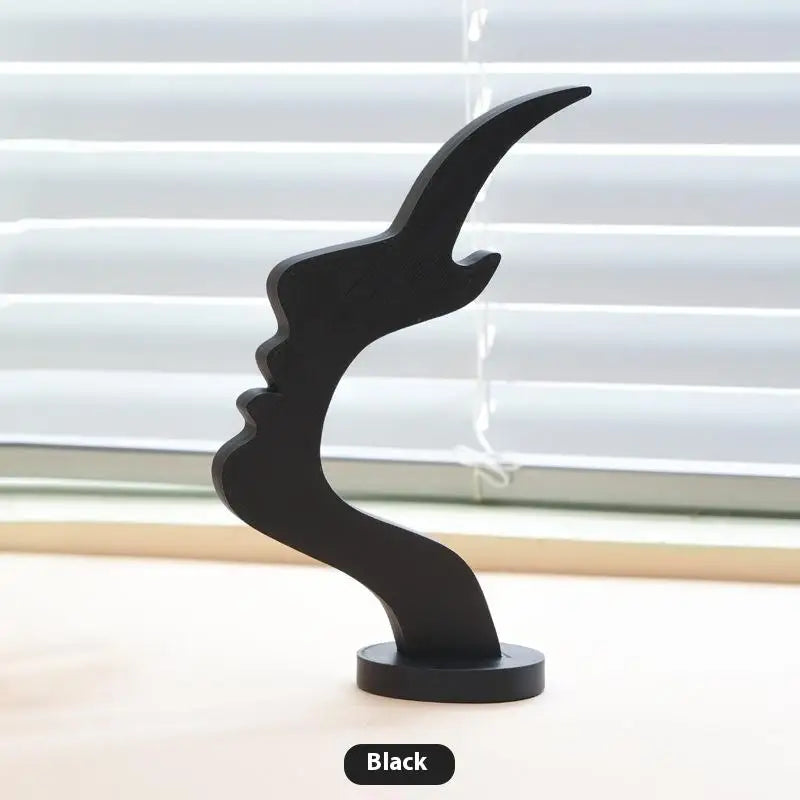 Eyeglass Stand Glasses Bar Shape Human Side Face Interesting Simple Qme Black