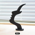 Eyeglass Stand Glasses Bar Shape Human Side Face Interesting Simple Qme Black