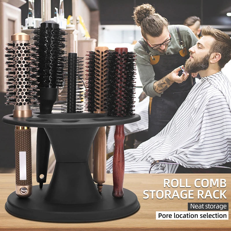 Barber Hairdressing Scissors Combs Tools Holder Storage Box Barbertop Qme