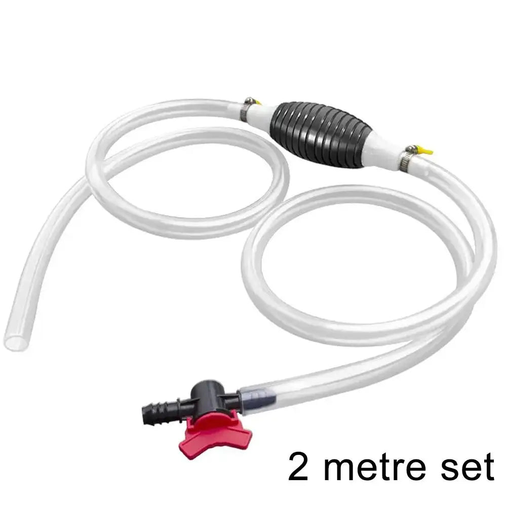 2 Meter Handy Manual Gas Oil Pump Durable For Car Liquid Gasoline Tuning Fuel Transfer Tank Injector Suction Pipe Accessories Qme A