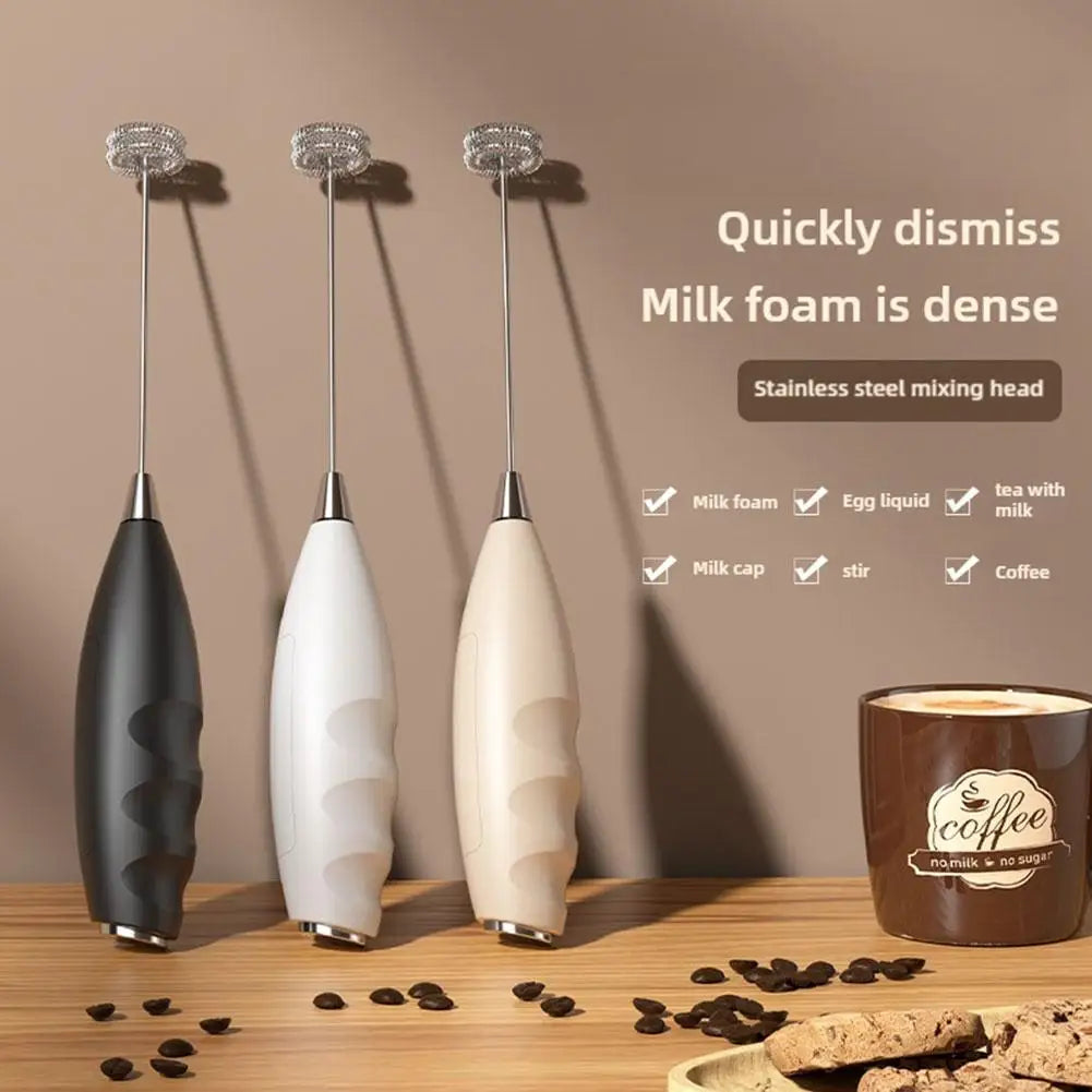 Mi Milk Frother Handheld Foam Maker For Latte Mini Whisk Coffee Cappuccino Frappe Matcha Hot Chocolate Egg Beater Drink Mixer Qme