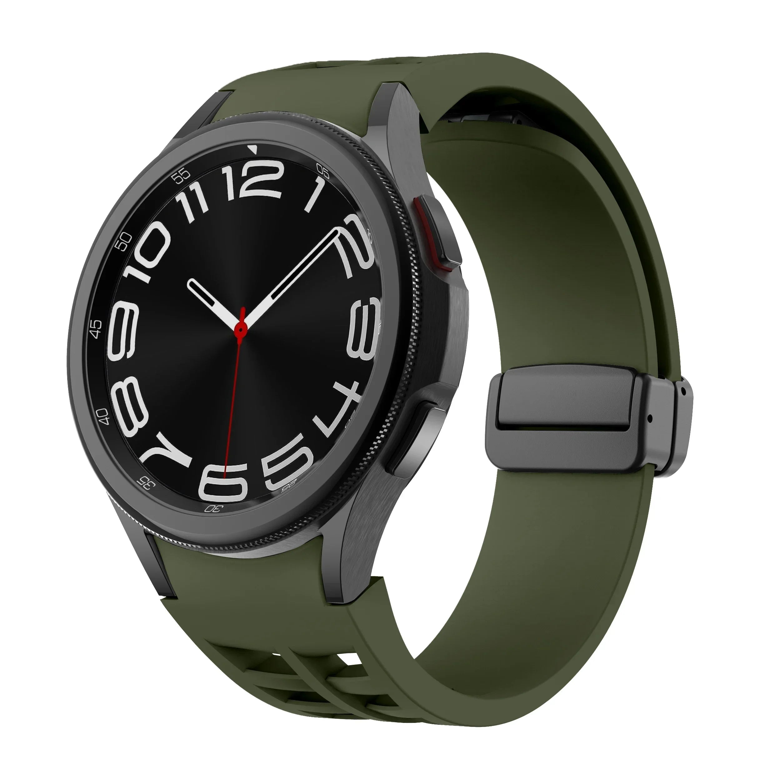 Magnetic Silicone Band Samsung Galaxy Watch 6 Classic 43 4 42 5 No