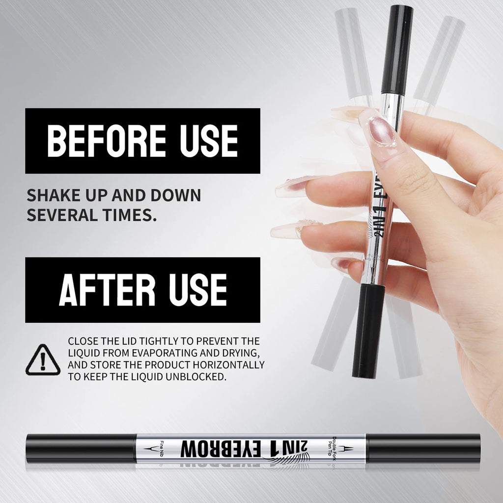 Microblading Eyebrow Pen 1 Waterproof Pencil Brush Professional Qme