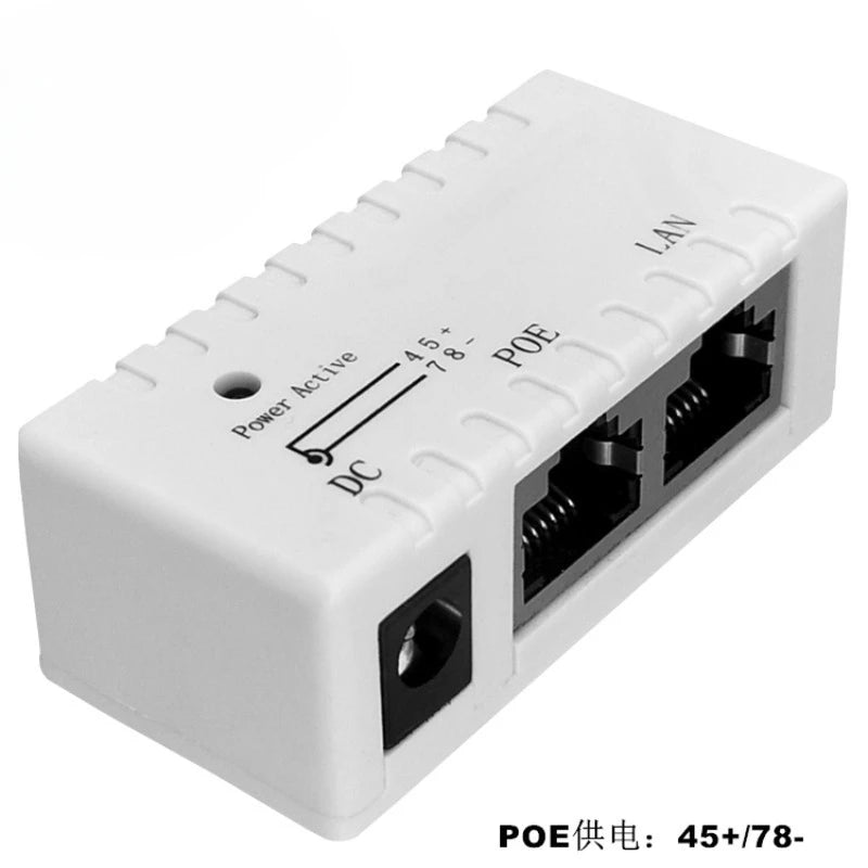 10pcs 100Mbps 5V 12V 24V 48V/1A POE Injector Power Splitter for IP Camera POE Adapter Module Accessories Qme ES0013-Whitetwo 10pc