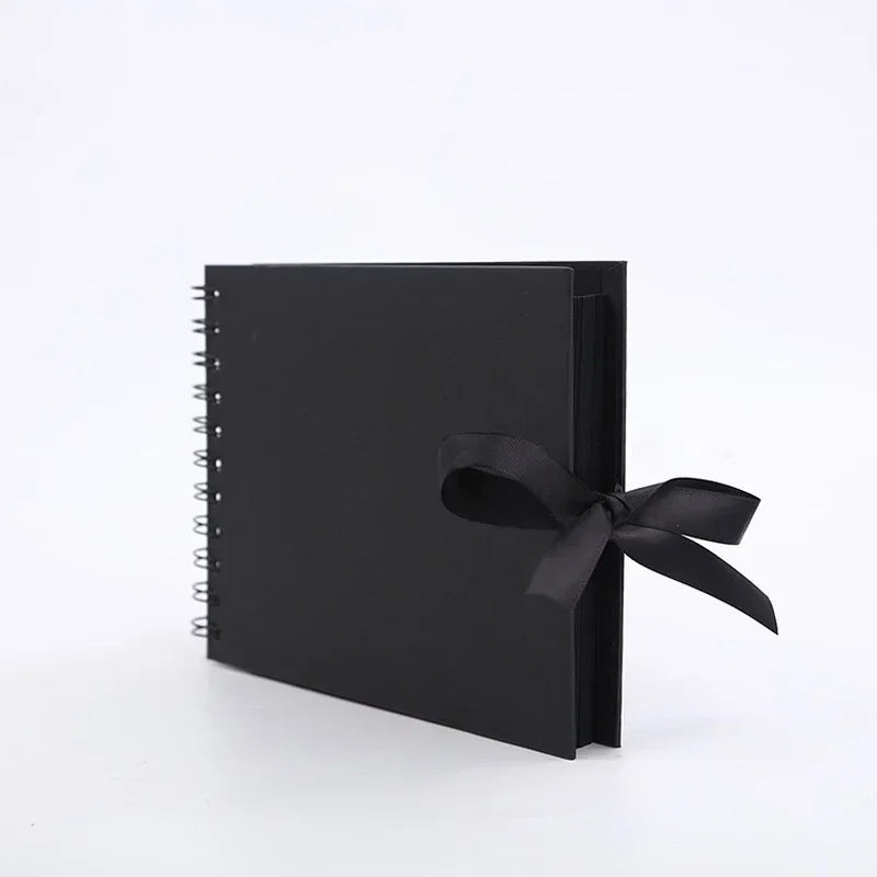 DIY Handmade Craft Creative Photo Album Scrapbook Picture Album 1 Piece Photo Album Scrapbook Paper Wedding Anniversary Gift Qme Black