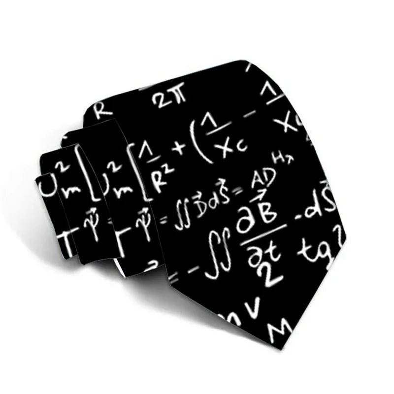 Mathematical Formula Tie Men's Outdoor Travel Ladies Party Qme