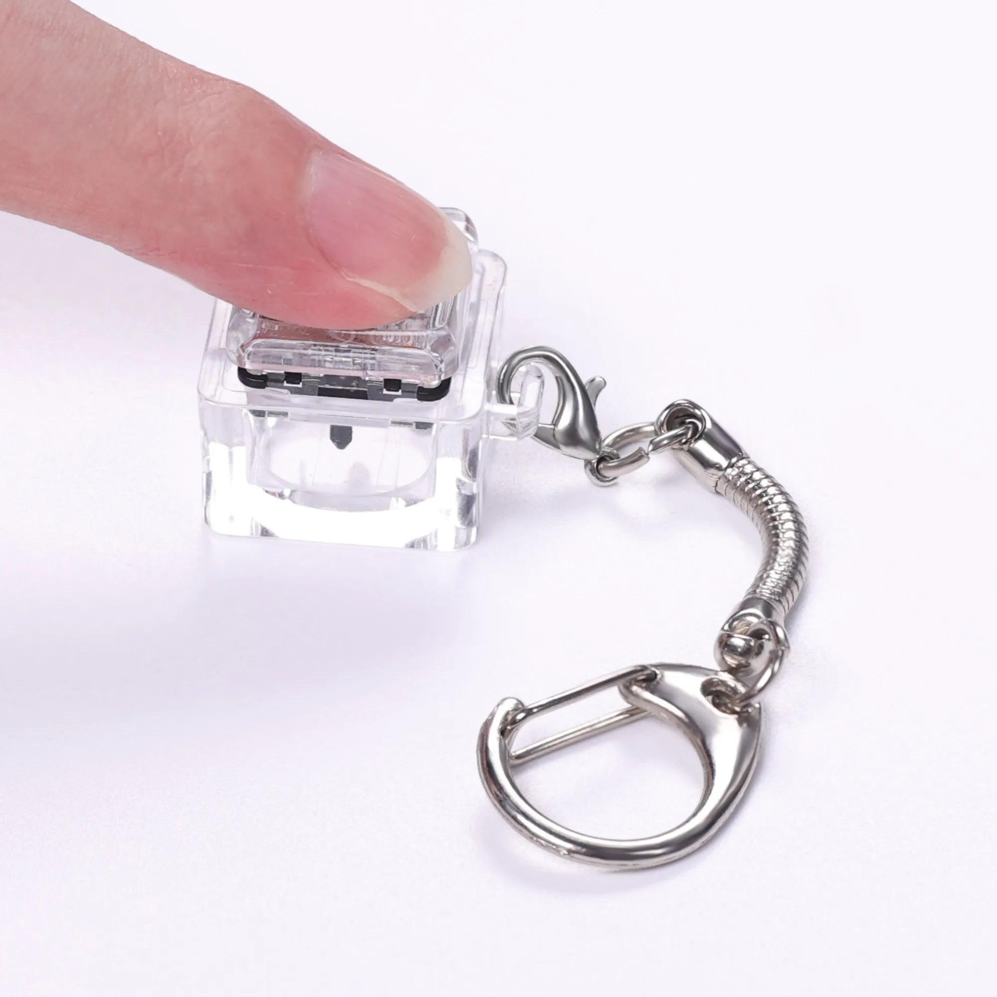 1 Pcs Finger Button Anti-stress Toys Acrylic Mechanical Keyboard Keycaps Office Decompression Calming Children Adults Unzip Toys Qme