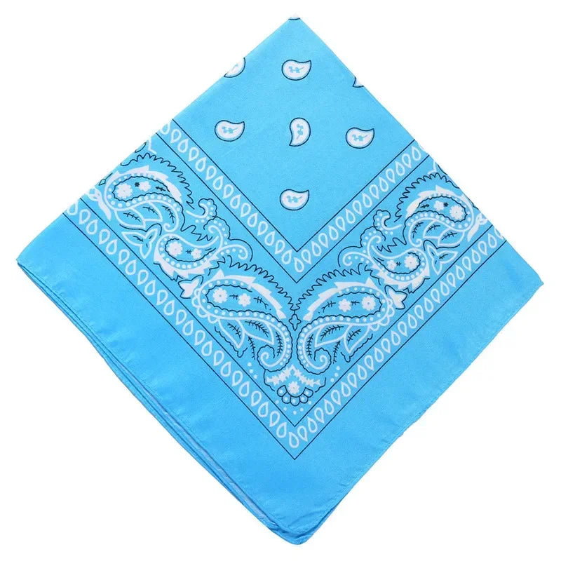 1PC Unisex Fashion Printed Square Scarf Cycling Bandana Fishing Sun Protection Neck Cover Scarves Handkerchief Outdoor Headwear Qme CL 55X55cm