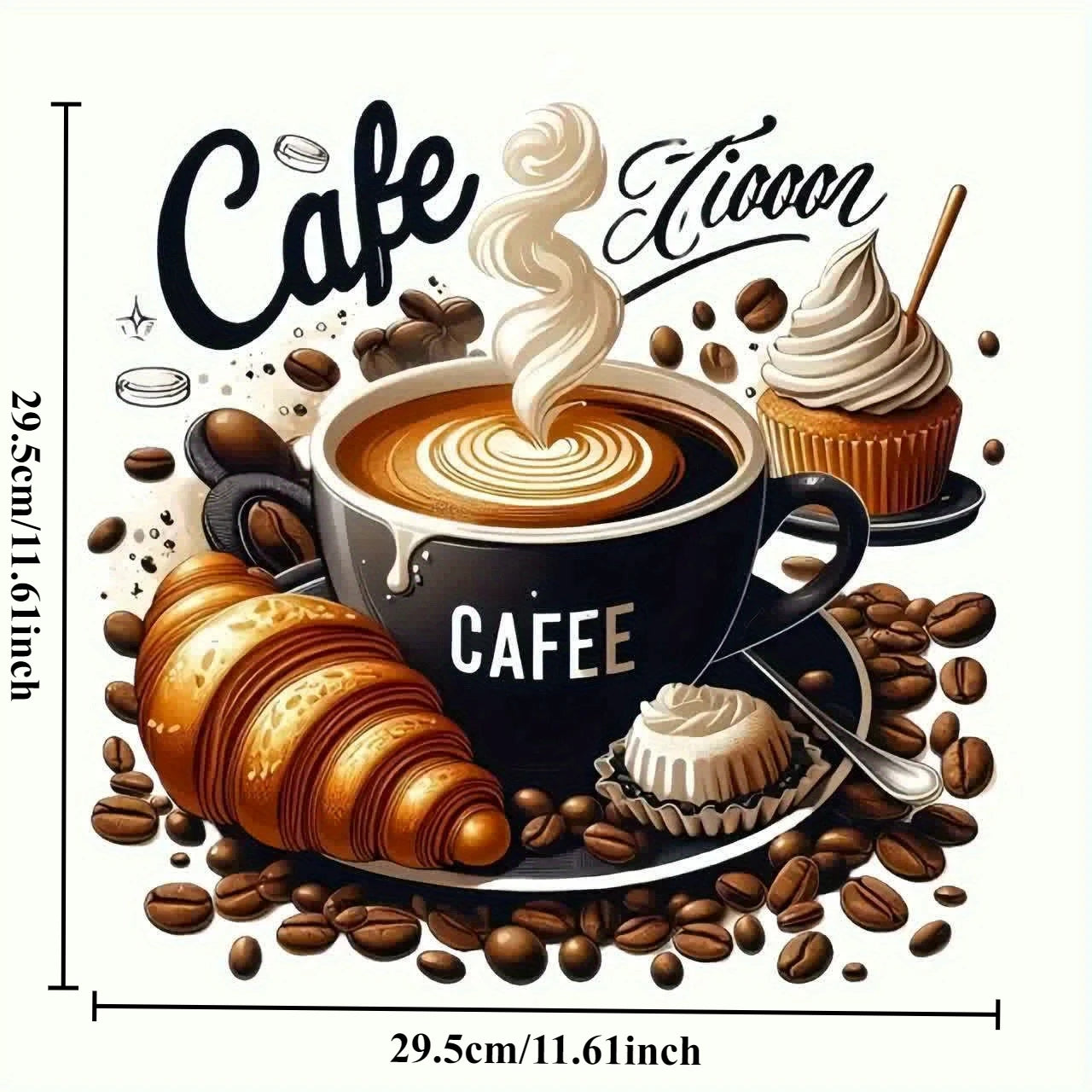 Coffee-themed stickers - suitable for cars, laptops, trucks, motorcycles | Durable self-adhesive stickers, used for vehicle Qme
