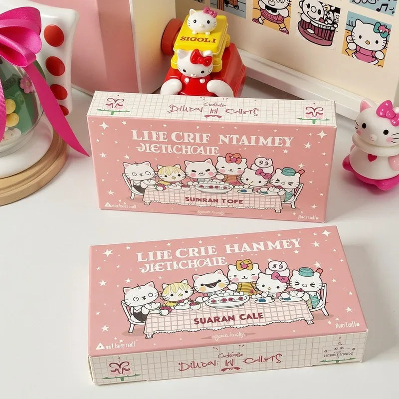 Hello Kitty Disposable Gloves Cute Food-grade Plastic Bags Boxes Qme