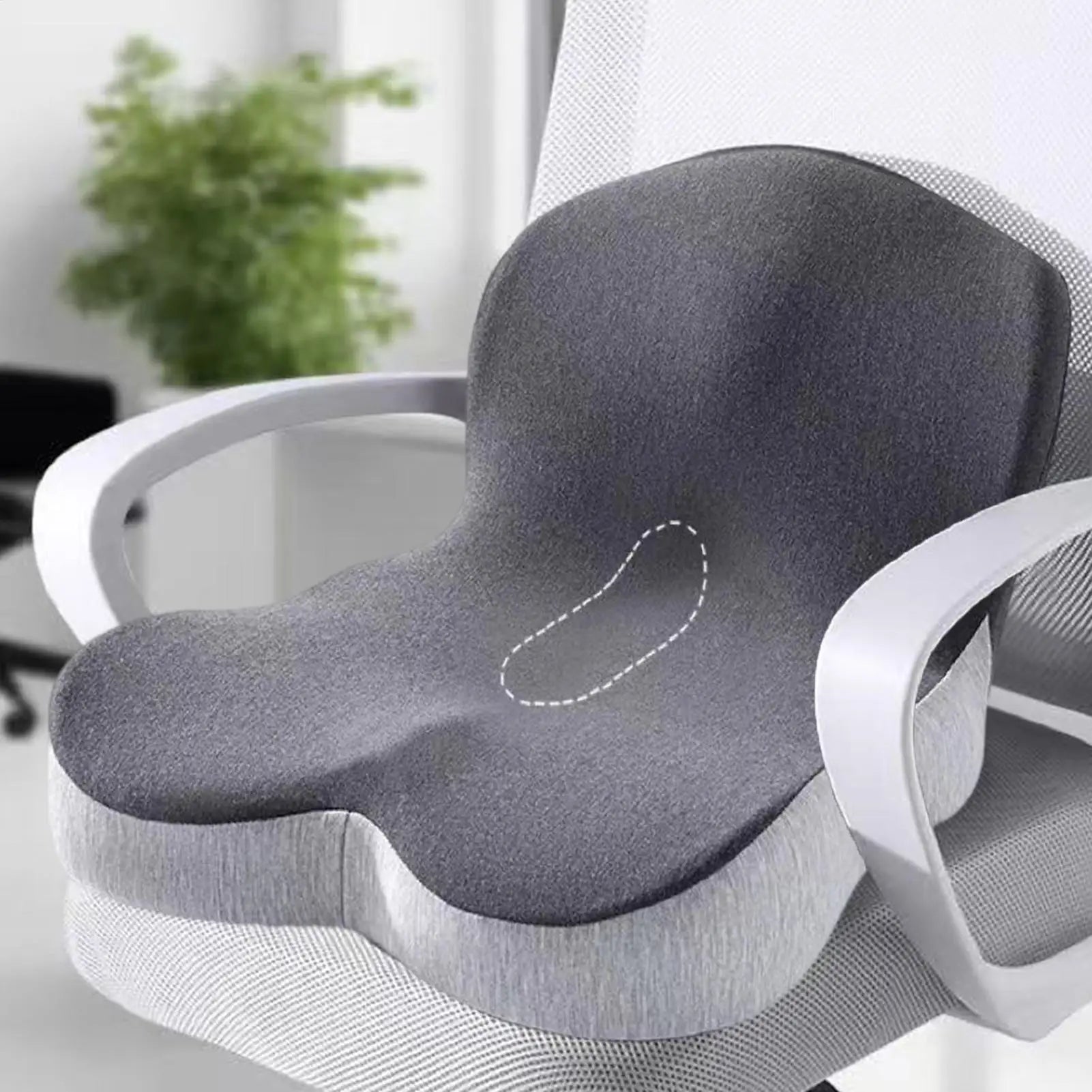 Office Seat Cushion Zipper Breathable Slow Rebound Chair Women Men Qme