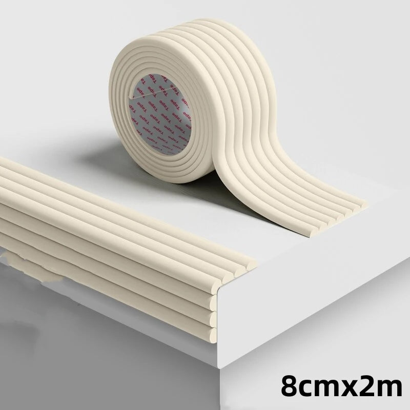 Winter Pipe Frost Protection Cover Self Adhesive Thickening Pipeline Waterproof Mildew Thermal Insulation Foam Sealing Strip Qme Beige 1PCS