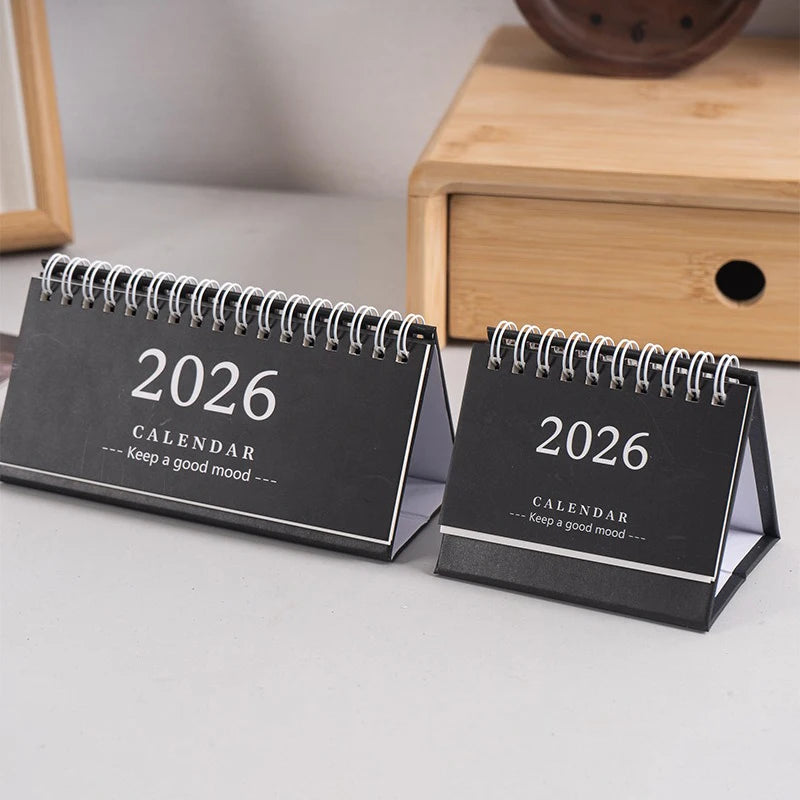 2026 Mini Desk Calendar Desktop Notepad Ornament Cute Simple Calendar,Christmas New Year Gift, Daily Planner Table Calendar Qme