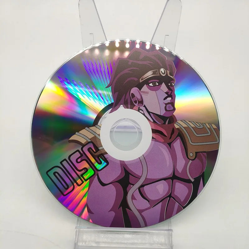 Role Disc Cosplay Anime Jojo's Bizarre Adventure Kujo Jotaro Platinum Star Memory CD Accessory Retro Toy Halloween Decoration Qme E CN