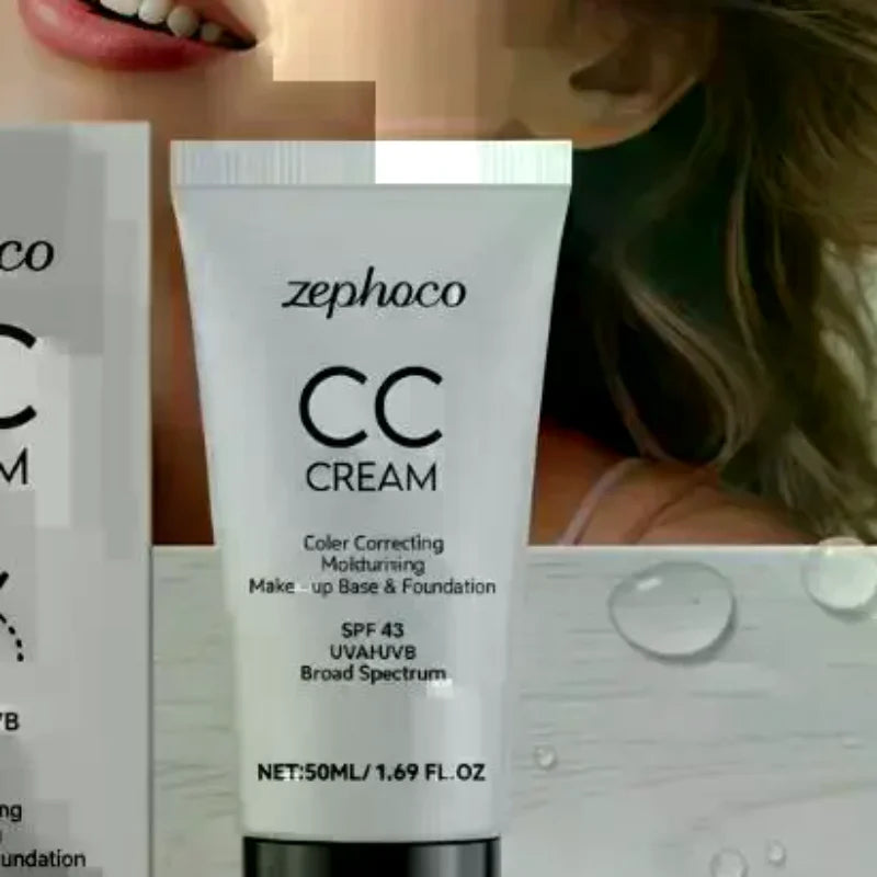 Oil Control CC Cream SPF 43 Skin Full Coverage UV Protection Even Tone Qme Default Title