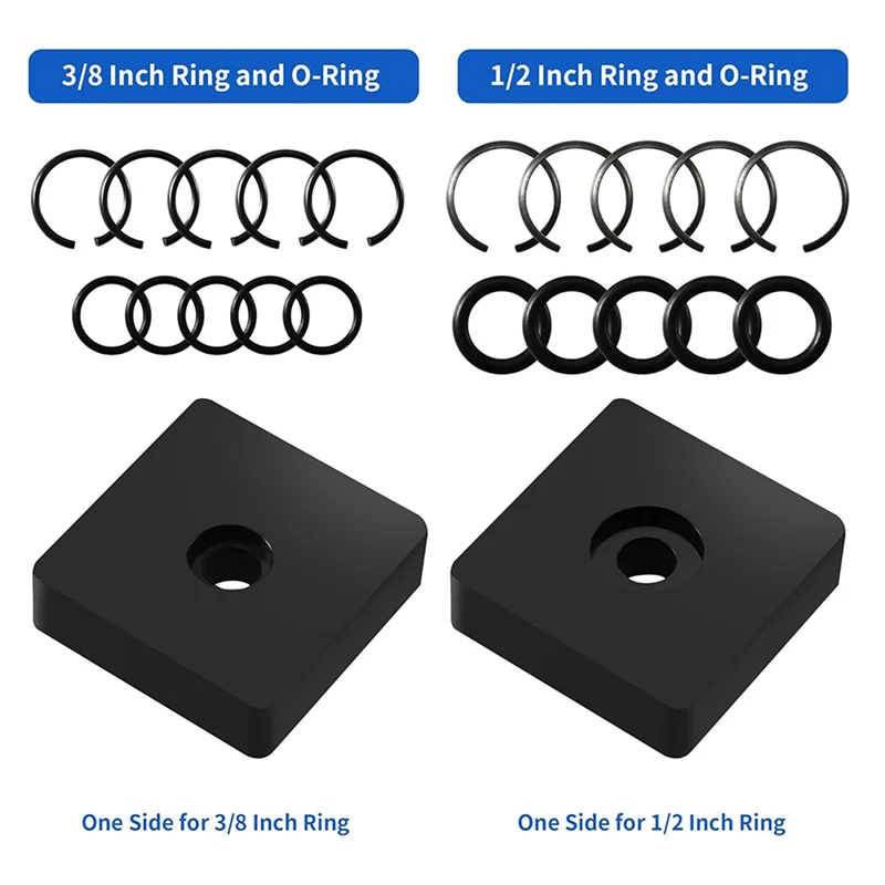 A02F-2 Set 1/2Inch And 3/8Inch Impact Retaining Ring Clip With O-Ring For Electric Or Pneumatic Impact Wrenches Qme
