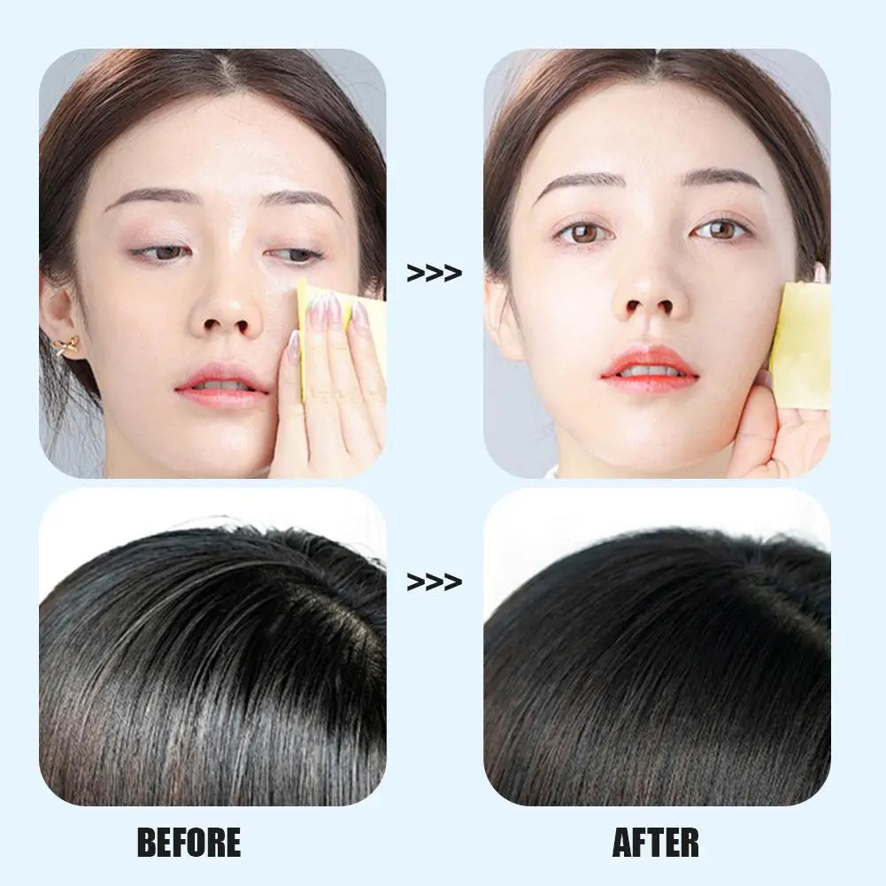 Oil Blotting Sheets Face Oily Skin Mirror Makeup Puff Paper Women Qme