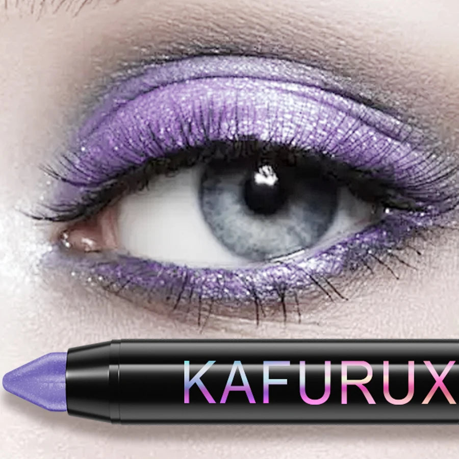 25 Colors Glitter Eyeshadow Eyeliner Pencil Waterproof Pearlescent Qme 09