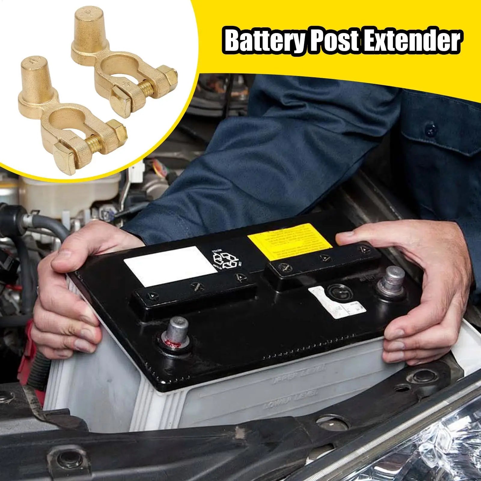 Battery Post Extender Electrical System Replacement Auto Rustproof Qme