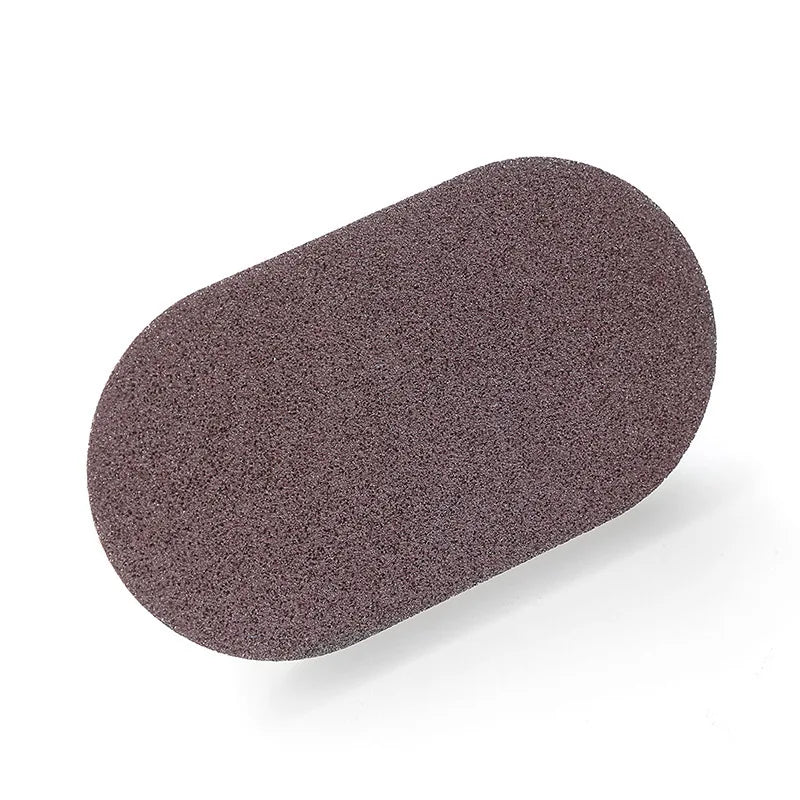 1pc With Handle Emery Sponge Rub Magic Rub, Suitable For Kitchen Countertops, Wash Pot Bottom Black Dirt, Wipe Chopping Board Qme Brown