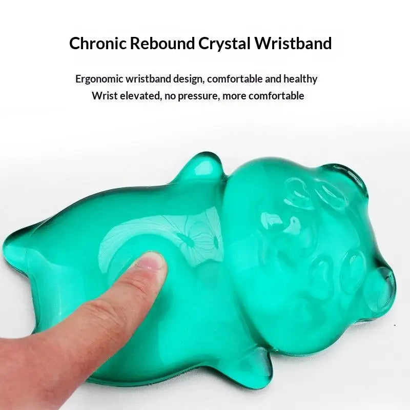 Silicone Gel Mouse Wrist Rest Soft Cute Bear Design Ergonomic Support Qme