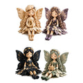 4Pcs Fairy Patchwork DIY Collection Handmade Make Winged Fairies Cloth Figurine Fairy Patchwork Sewing Kit Gift for Craft Lovers Qme G