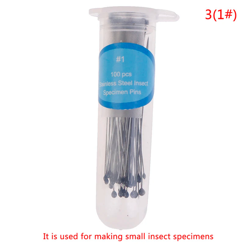 100pcs Stainless Steel Insect Pins Specimen Pins For School Lab Education Wholesale Qme 31