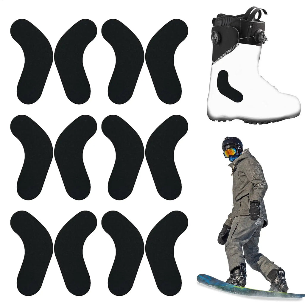 6 Pairs Ski Boot Pads Snowboard Adhesive Foam Pads Ski Boot Ankle Wrap Pads Adhesive Snowboard And Ski Boot Fitting Pads Qme