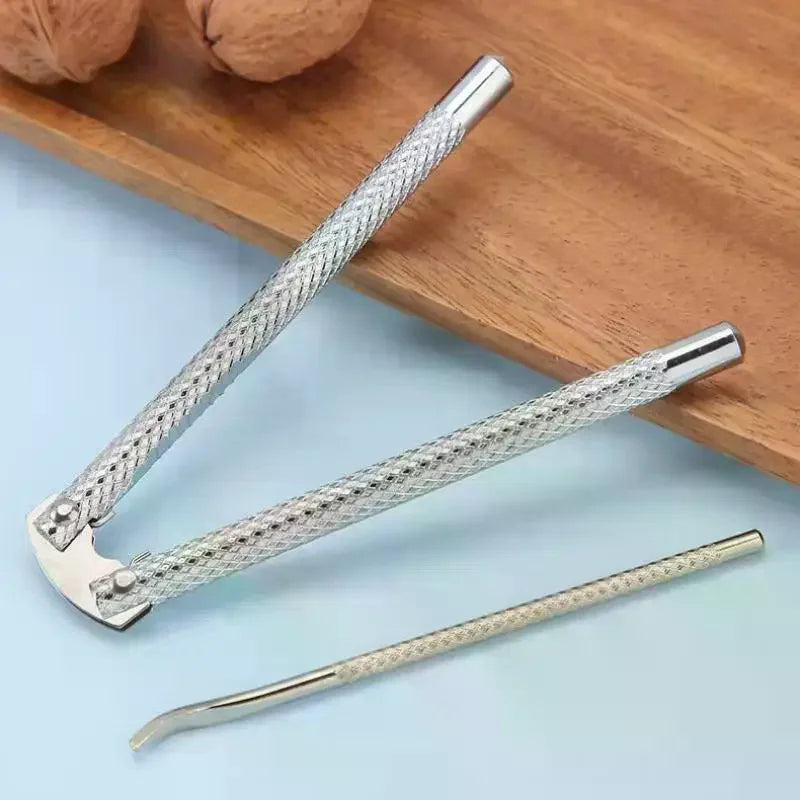 Walnut Cracker Stainless Steel Quick Crack Nut Easy Grip Heavy Duty Qme