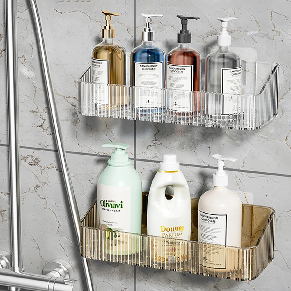 Bathroom Storage Rack Wall Mounted Toilet Washroom Washroom Washbasin Wall Organizing Storage Basket Qme