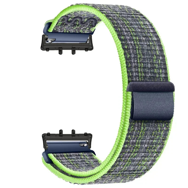 Nylon Loop Strap for Samsung Galaxy Fit 3 Adjustable Elastic Bracelet Watchband for iWatch Samsung Galaxy Fit3 Band Accessories Qme BGrU Galaxy Watch Fit 3